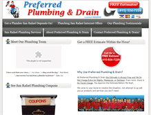 Tablet Screenshot of plumbingsanrafael.net